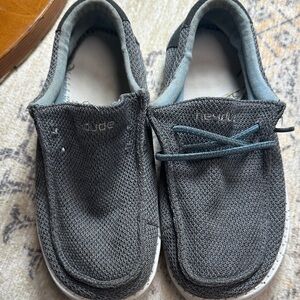 Boys | Hey Dudes | Gray + Blue | Missing Lace + Insoles